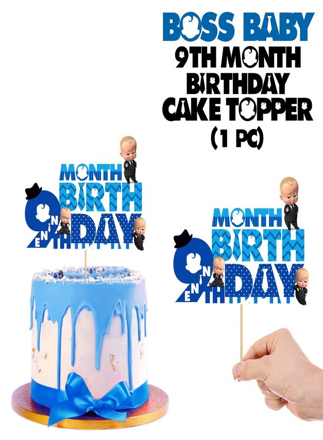 Zyozique Boss Baby Month Cake Topper (9th Month) - Image 2